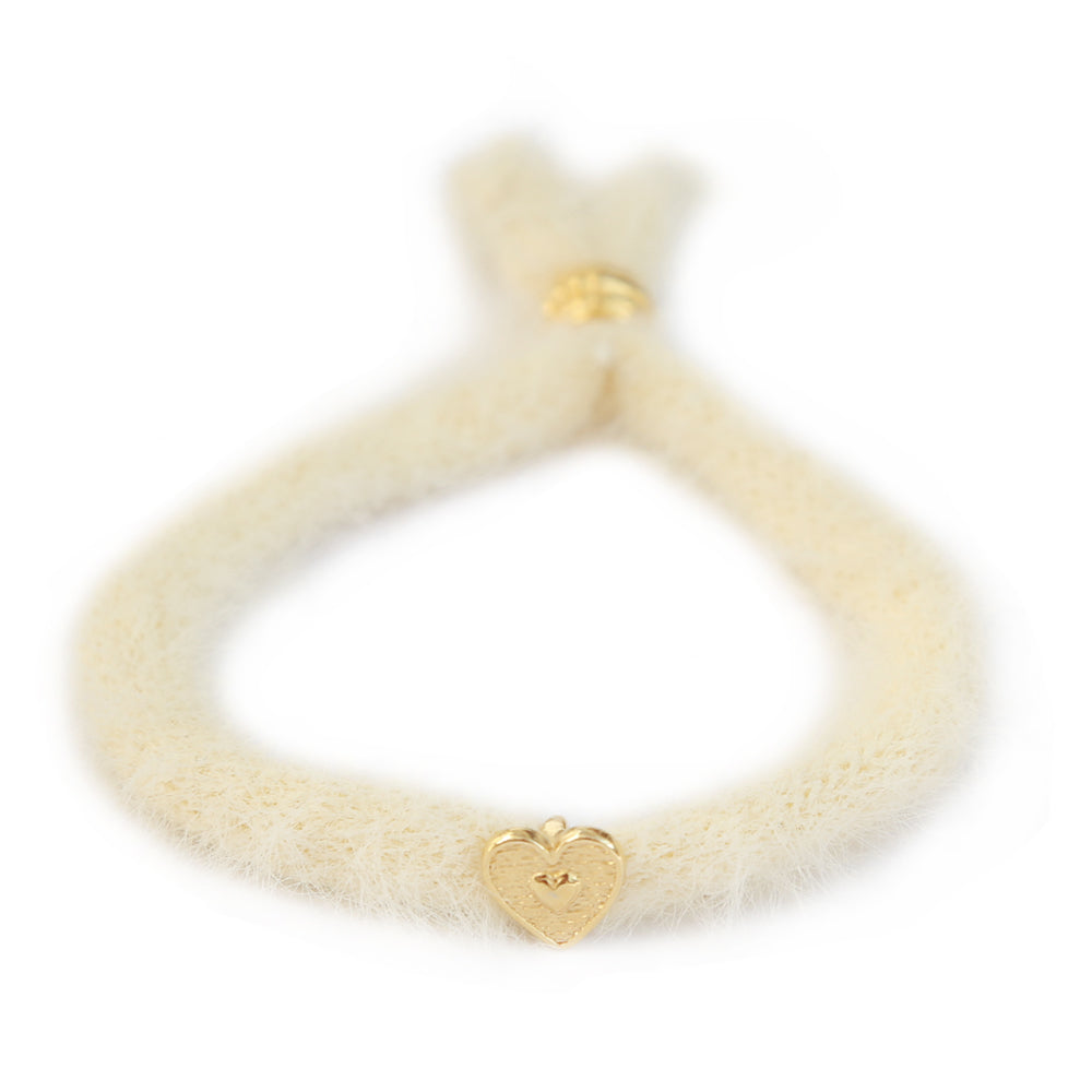 Bracelet fluffy crème