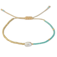 Bracelet miyuki pearl turquoise