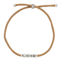 The love bracelet caramel silver