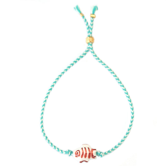 Bracelet poissons tropicaux turquoise 1000