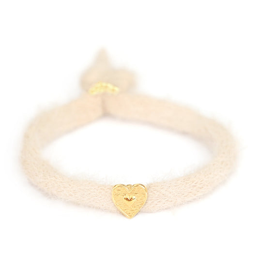 Bracelet fluffy crème