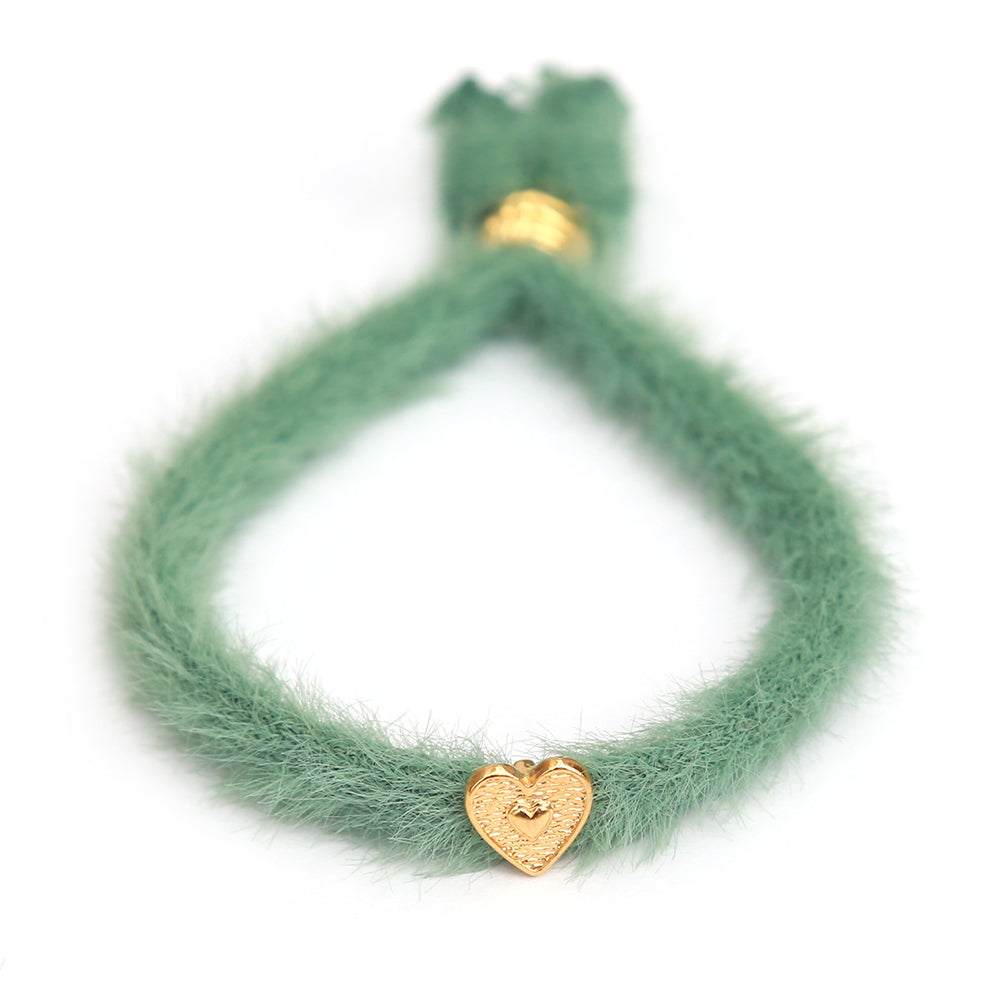 Bracelet fluffy green