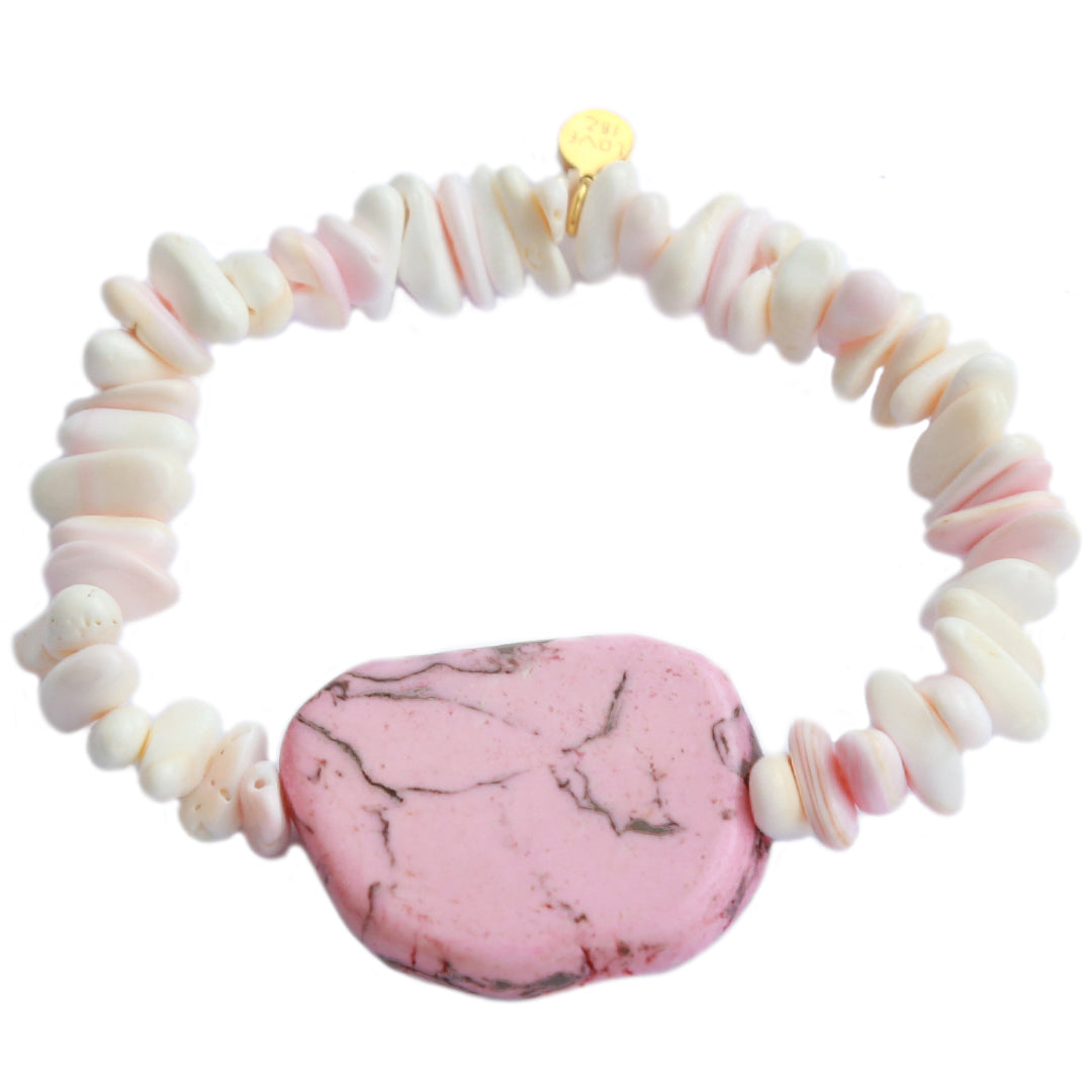 Armband Marmorstein rosa