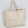 Canvas beach bag beach please pink