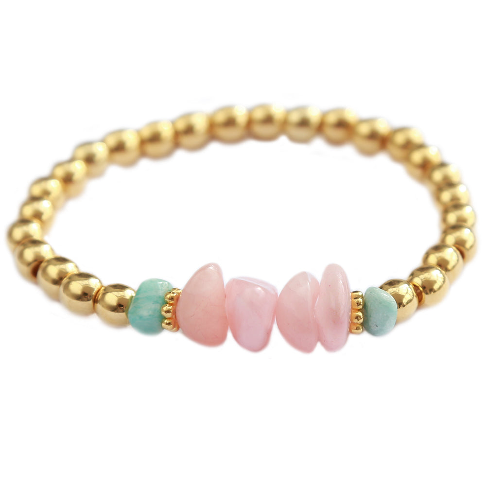 Armband pink and turquoise amazonite