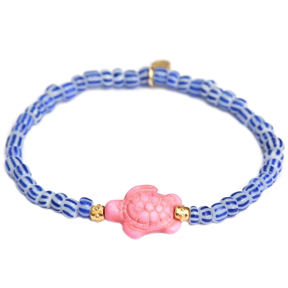 Bracelet pink turtle