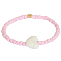 Armband Steinherz rosa