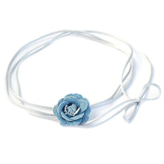 Choker flower denim