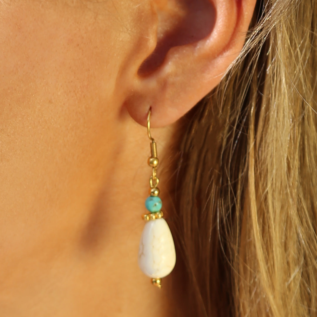 Boucles d'oreilles creme drops