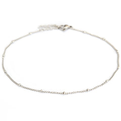 Anklet silver dots