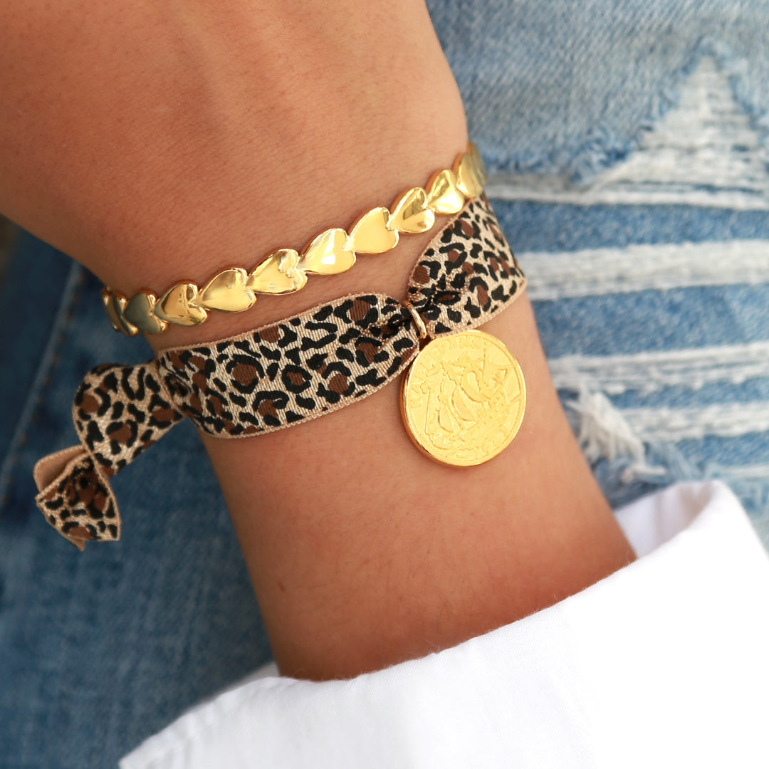 Ibiza bracelet leopard coin