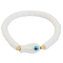 Armband colorful fish olive peach