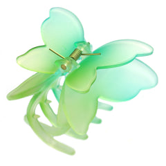 Barrette à cheveux papillon vert