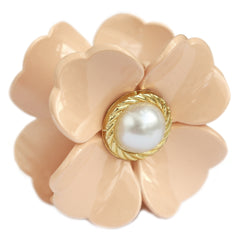 Haarklem flower pearl beige