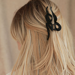 Hair clip swirl black