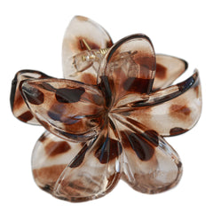 Hair clip flower leopard