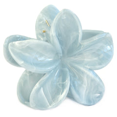 Hair clip flower pastel blue