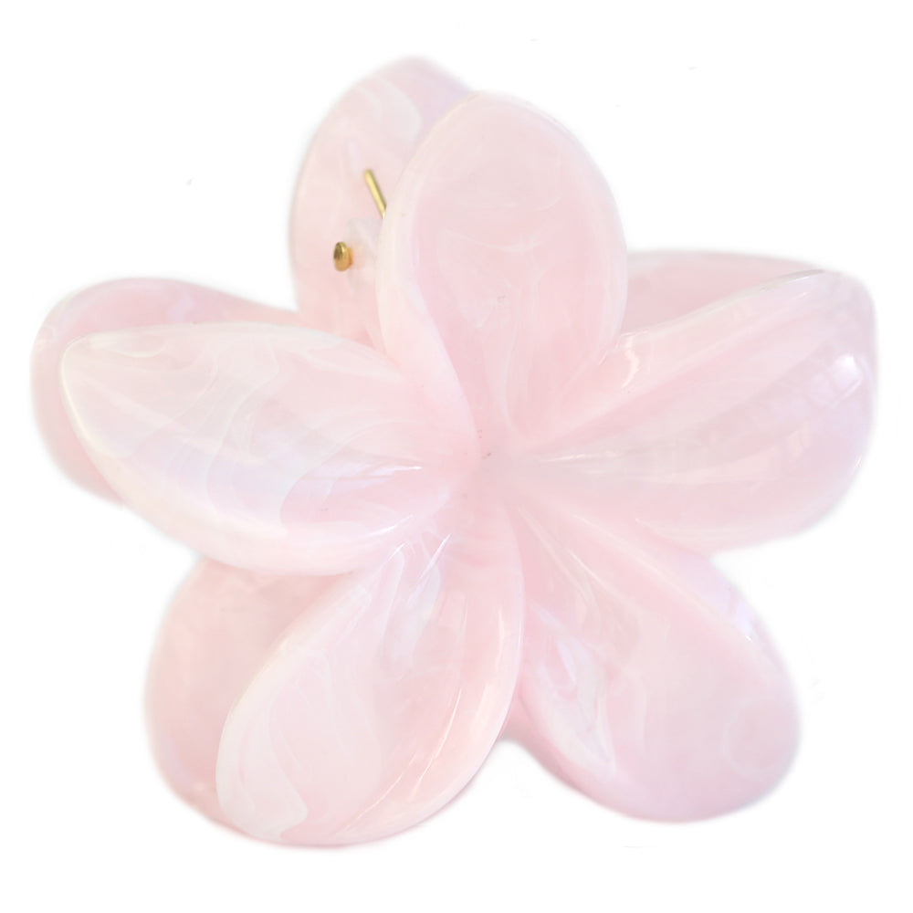 Hair clip flower pastel pink