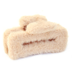 Haarklem fluffy beige