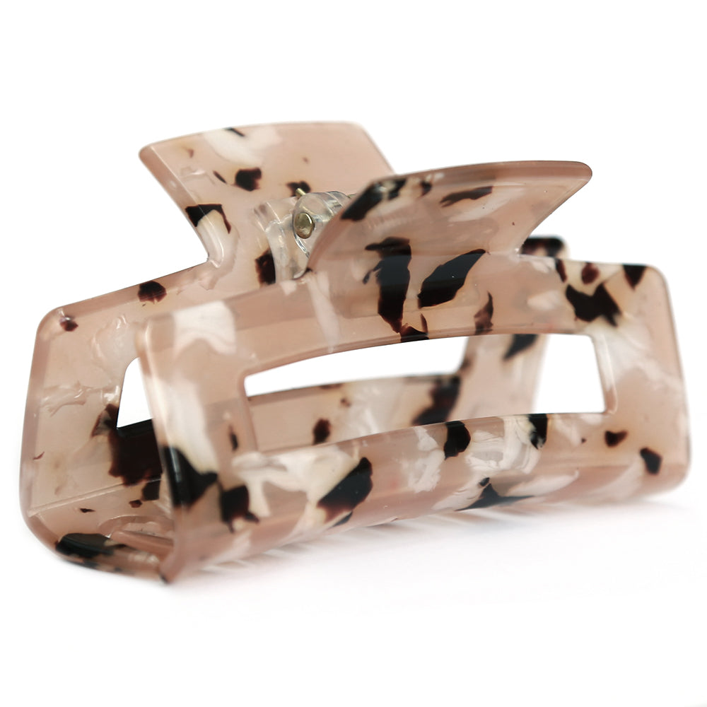 Hair clip straight leopard flakes