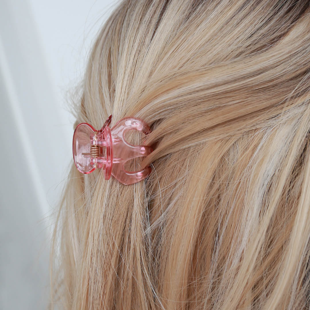 Hair clip set pink