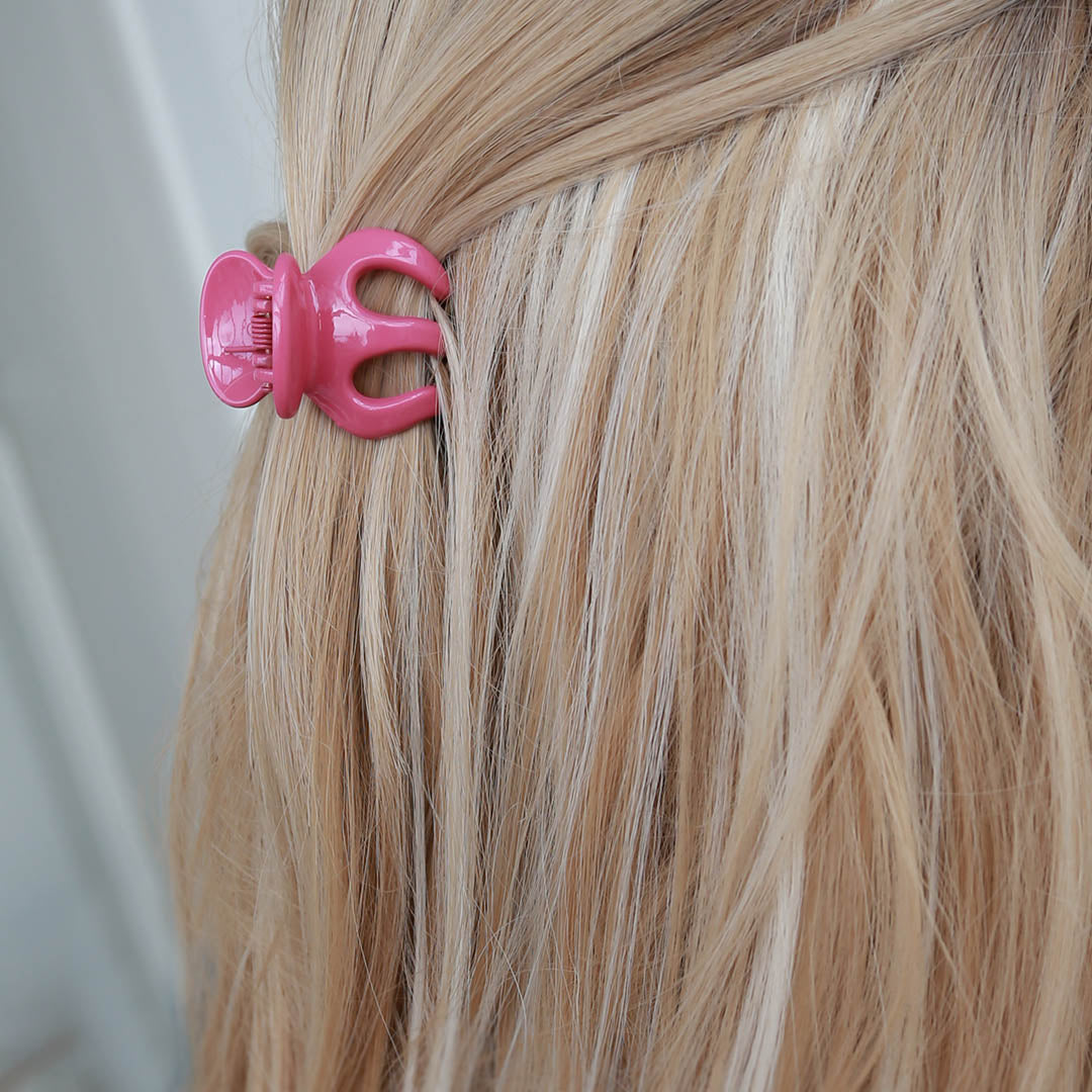 Hair clip set pink