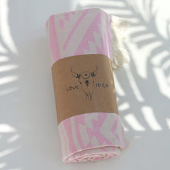 Hammam towel aztec pink