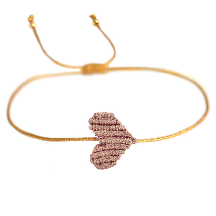 Armband champagne heart