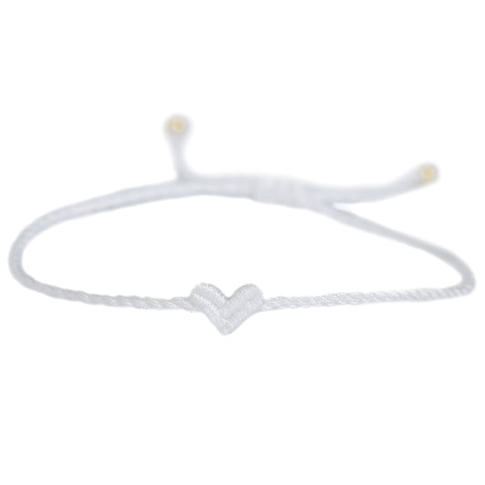 Love Ibiza heart bracelet white 1000