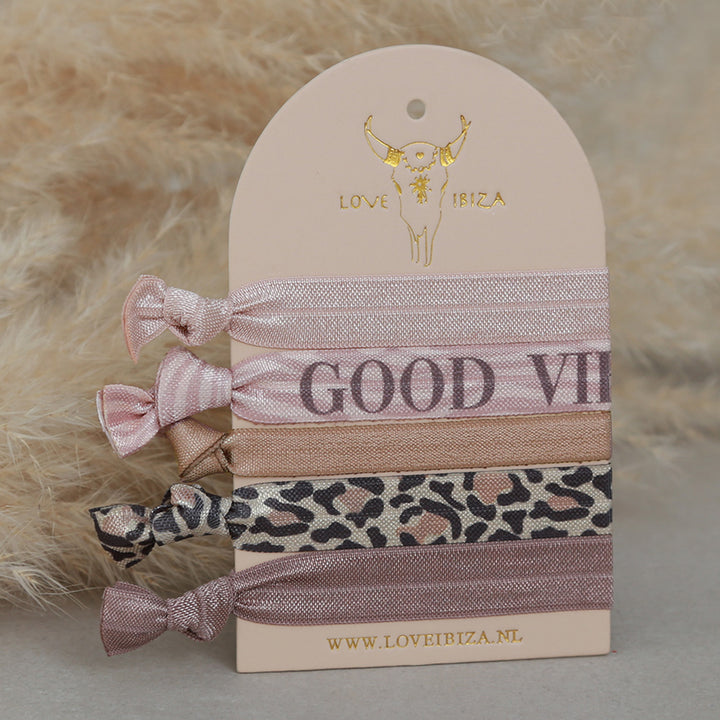 Ibiza elastic bands leopard taupe