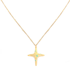 Necklace north star turquoise