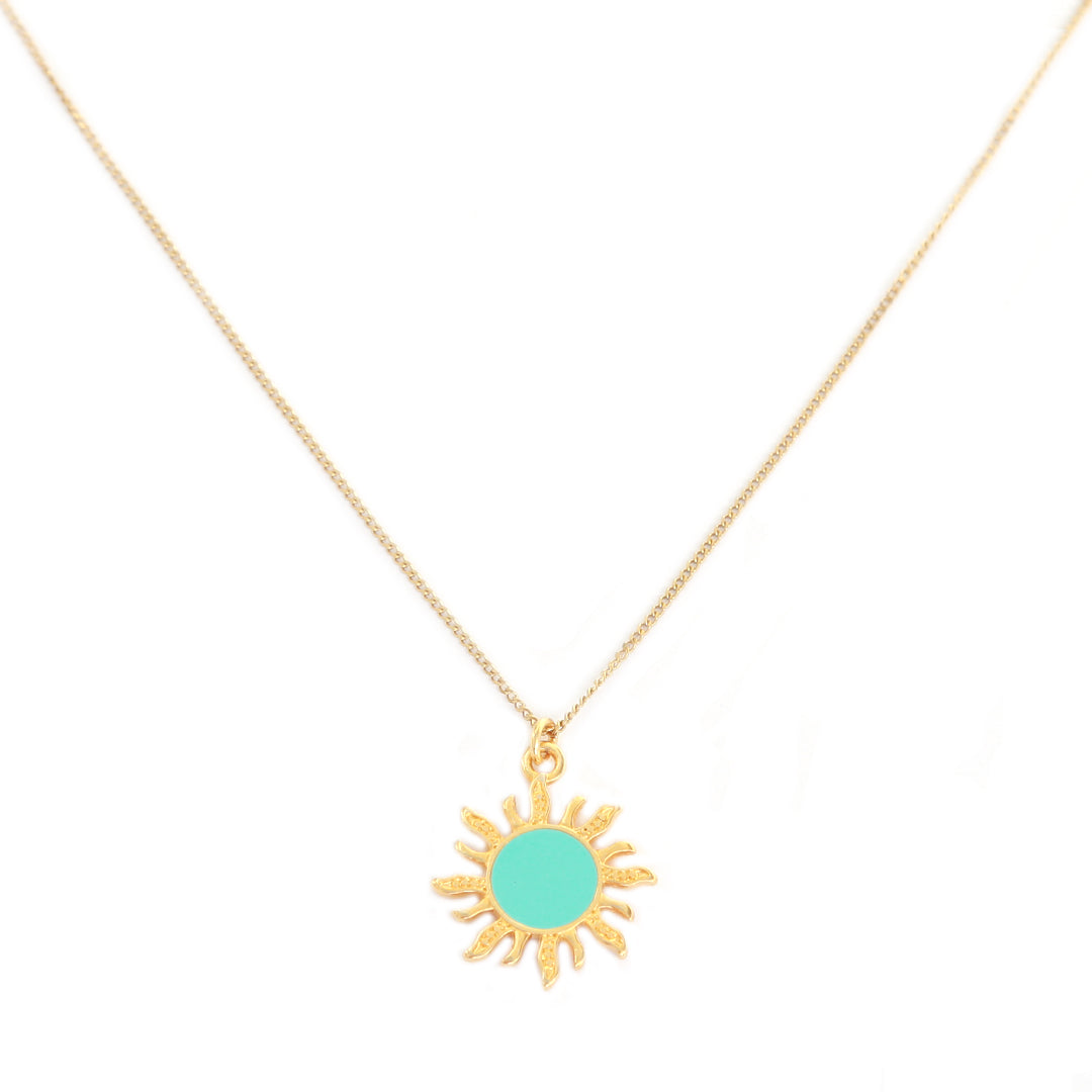 Ketting turquoise sun