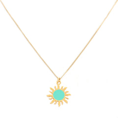 Ketting turquoise sun