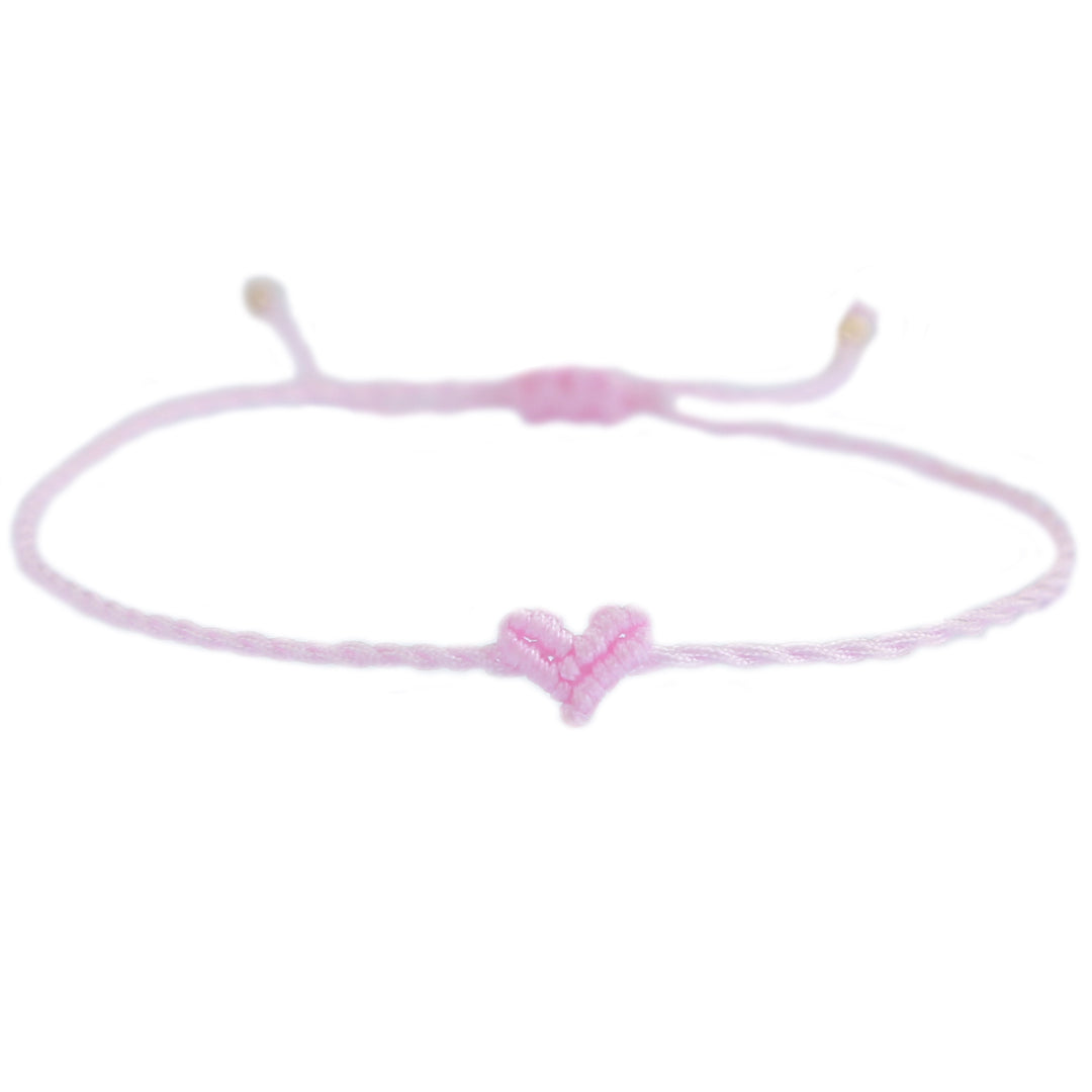 Love Ibiza heart bracelet baby pink