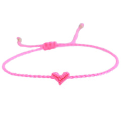 Enkelbandje love Ibiza heart pink