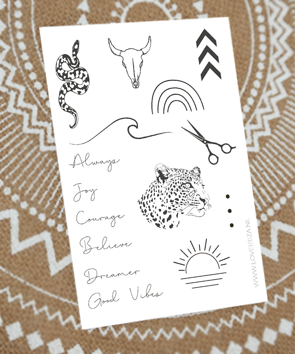 Temporary tattoos by Love Ibiza No. 2