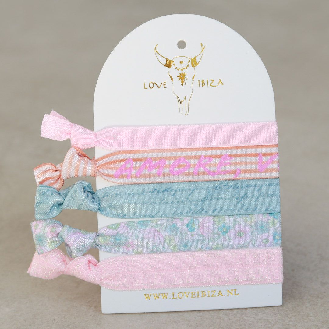 Ibiza elastic bands Pastel flower