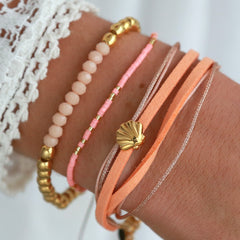 Armband Miyuki Neonkoralle