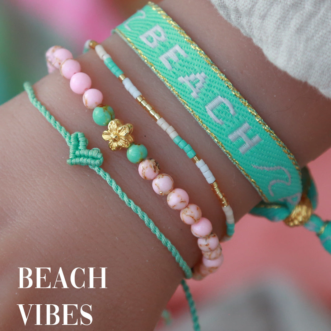 Geweven armbandje beach