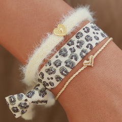 Love Ibiza heart bracelet beige