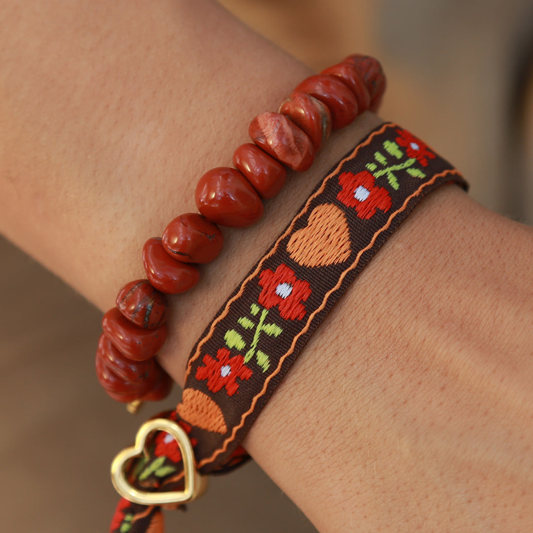 Bracelet jasper red