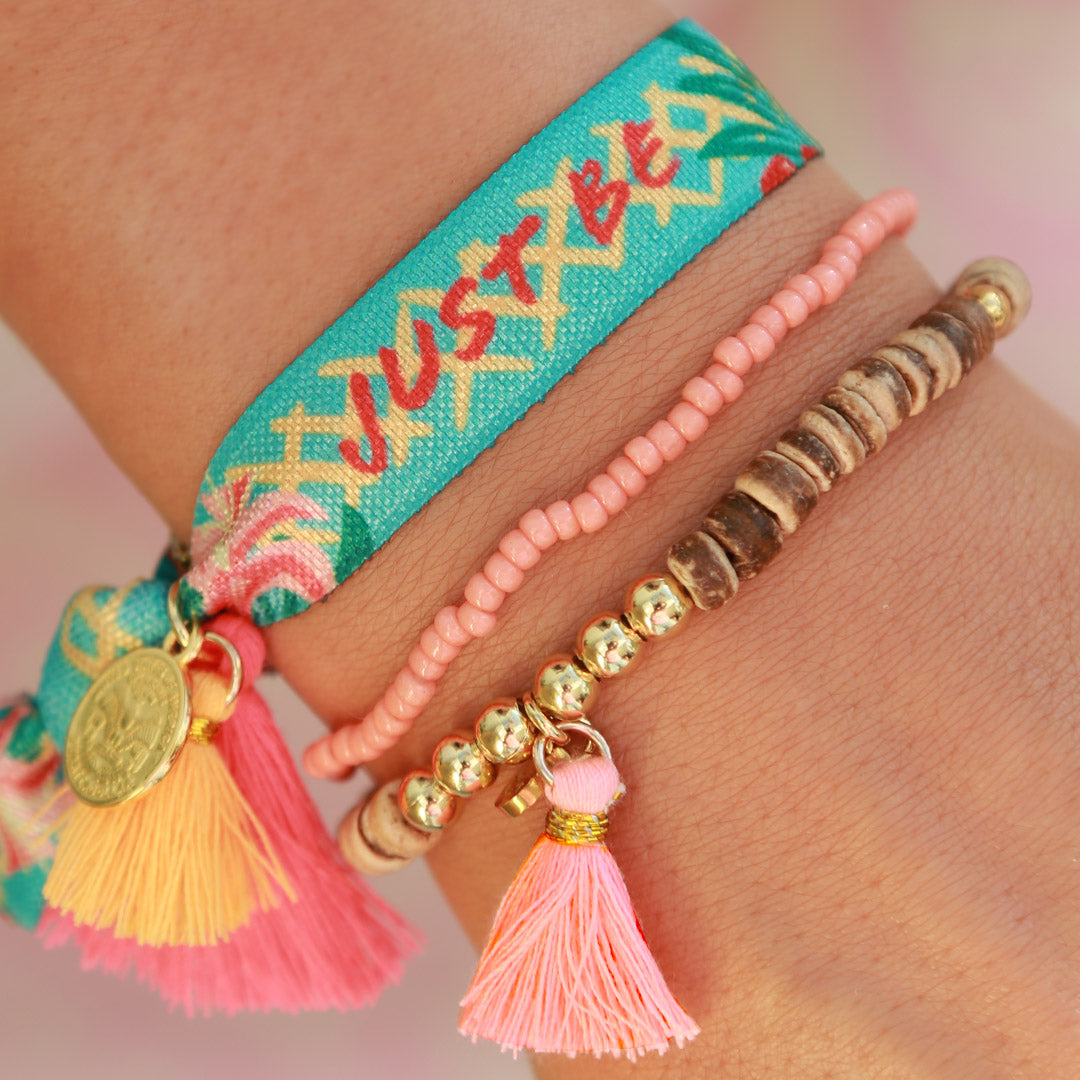 Armband coconut koraal