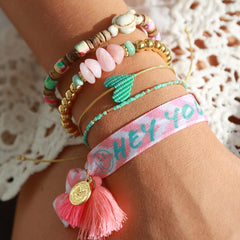 Armband pink and turquoise amazonite