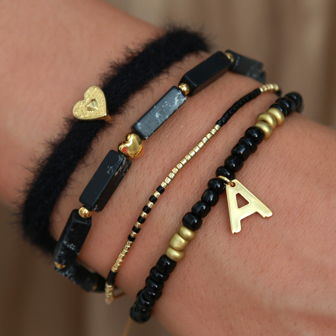 Armband Winter-Initiale