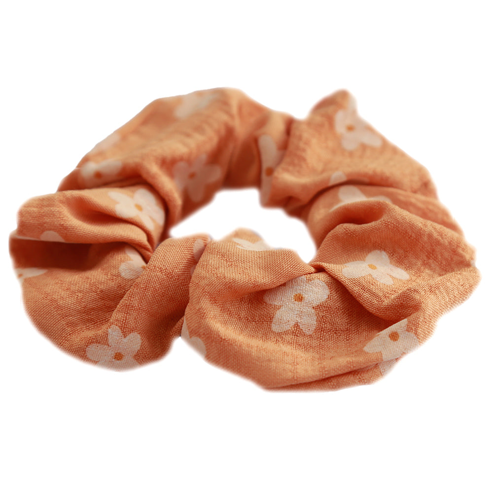 Scrunchie daisy orange