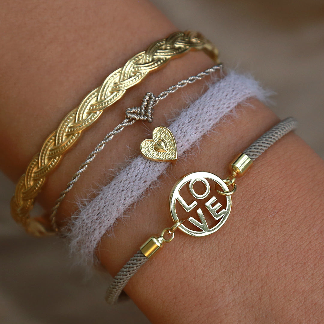 Bracelet love taupe