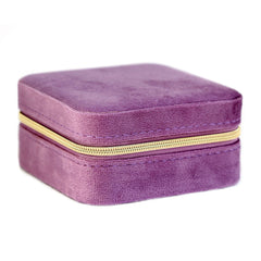 Jewelry box velvet purple