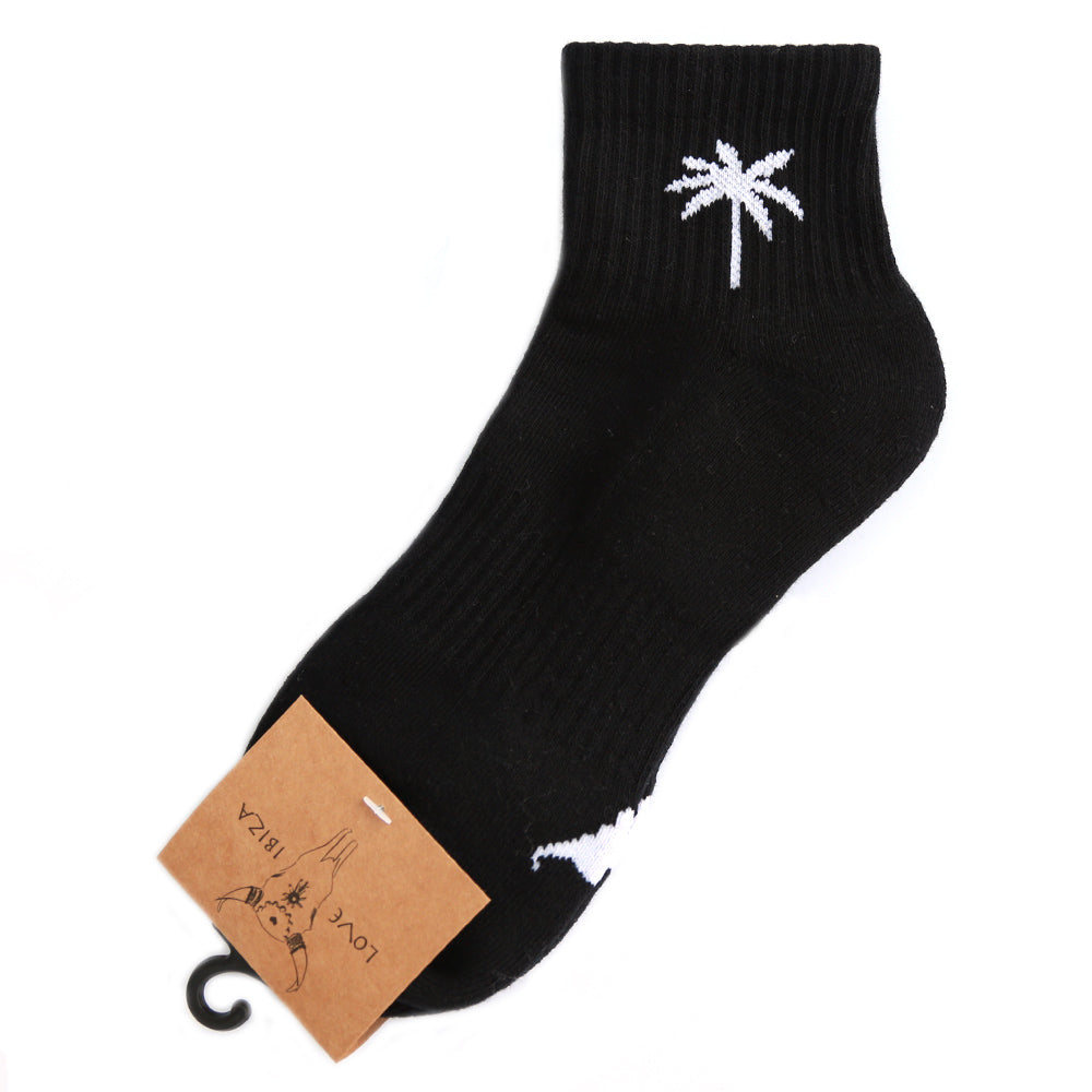 Socks palm crew black