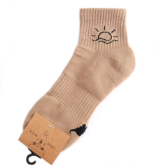 Socken Crew Sun Taupe