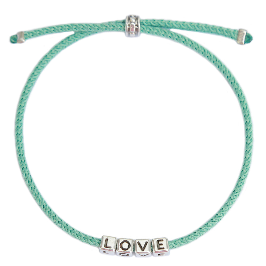 The love bracelet silver turquoise